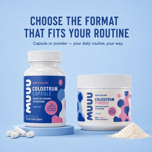 MUUU capsules and powder: choose your format